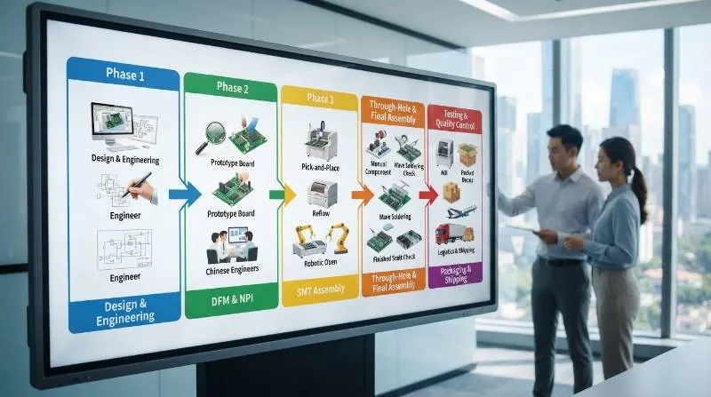  PCBA manufacturing timeline chart
