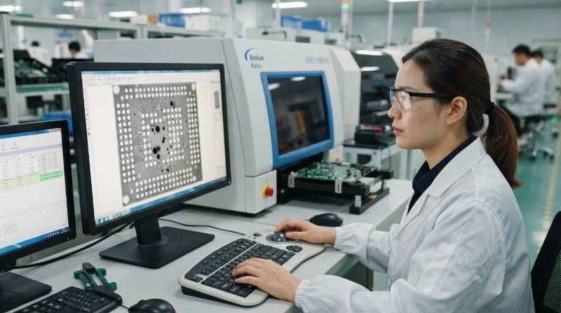 X-ray solder void inspection
