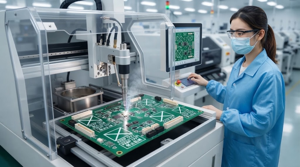 Selective soldering keep out zones