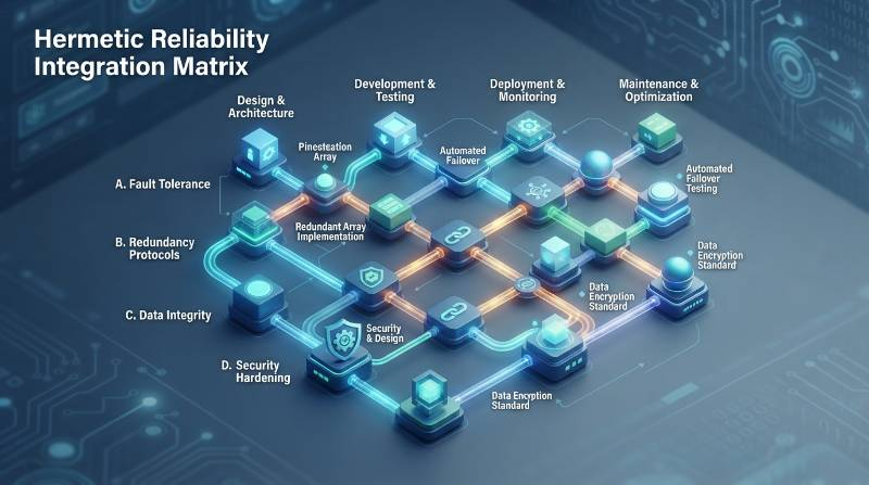 Hermetic Reliability Integration Matrix flowchart