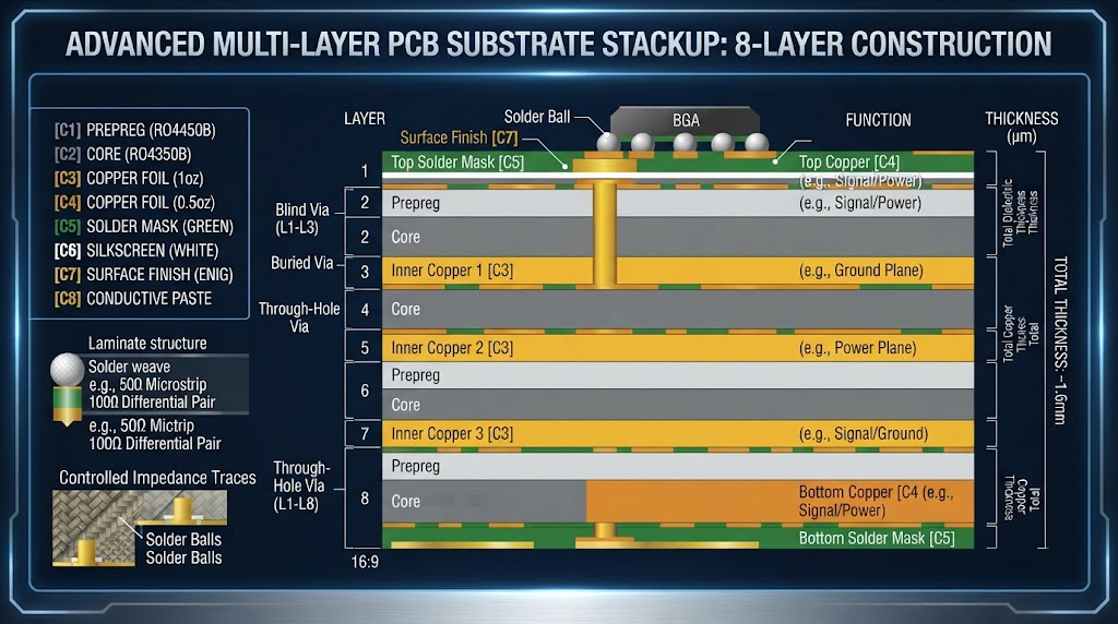 PCB Substrate Stackup